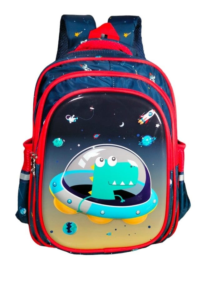 TEMSON School Bag For Student - Backpack For Children, Lightweight School Backpack For Boys, Girls, Kids (Dino Space - Blue)(TMS-5744) - Image 3